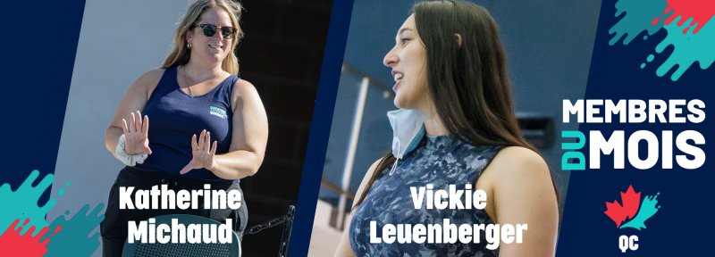 Katherine Michaud et Vickie Leuenberger entrent au Lab sportif et sont nos membres du mois de novembre