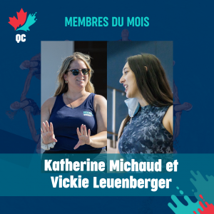 Katherine Michaud et Vickie Leuenberger entrent au Lab sportif et sont nos membres du mois de novembre