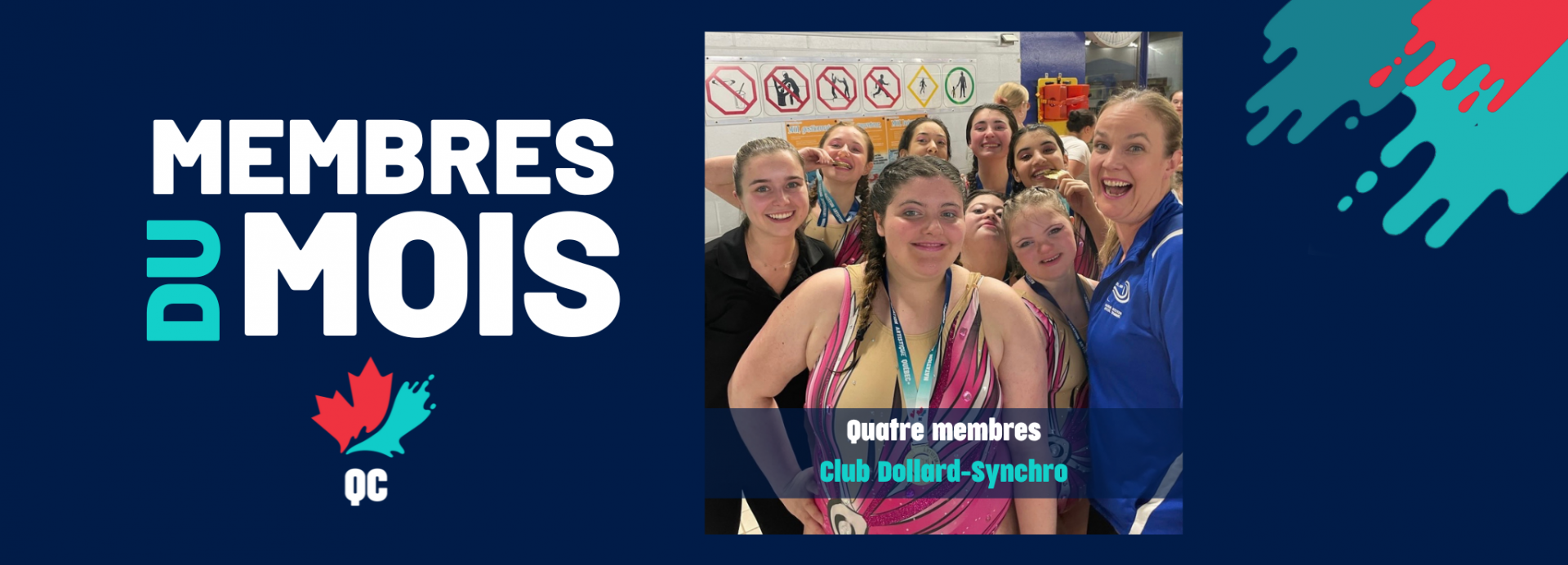 Christina Gentile, Jaimie Hope, Tina Ghosh et Christina Hynes en mettent plein la vue en natation artistique adaptée !