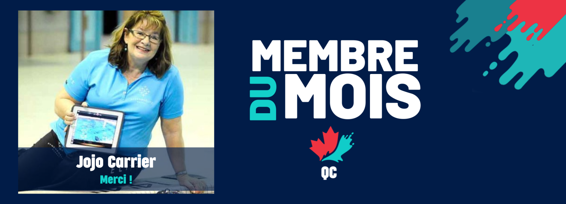 Jojo Carrier est la membre du mois d’octobre !