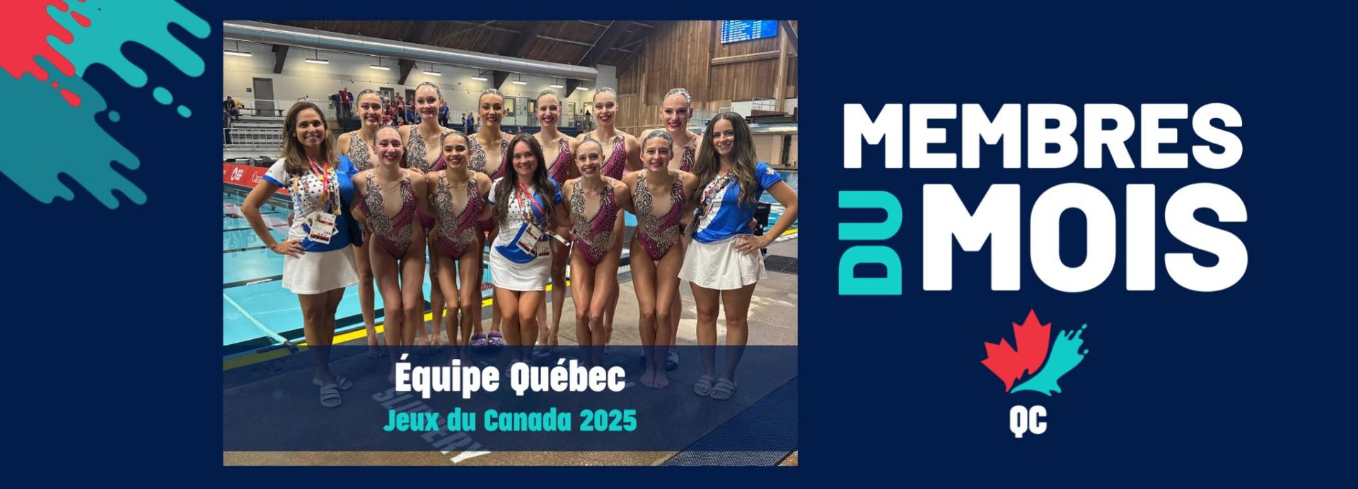 Équipe Québec aux Jeux du Canada 2025 membres du mois d’août, présentées par All Tides