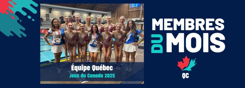 Équipe Québec aux Jeux du Canada 2025 membres du mois d’août, présentées par All Tides