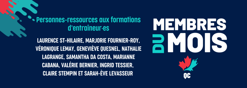 Personnes-ressources aux formations d’entraîneures membres du mois de septembre, présentées par All Tides