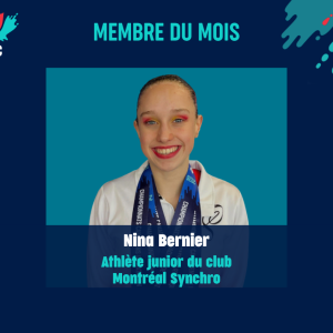 Nina Bernier, membre du mois de mai, présentée par All Tides